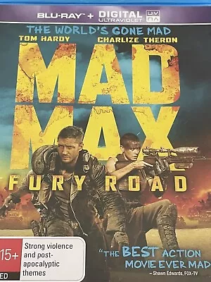 Mad Max - Fury Road Tom Hardy Charlize Theron  Blu-ray Like New • $6.95