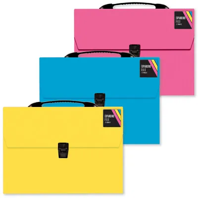 Expanding File 13 Pocket A4 Storage File Folder Office Back To School Organiser • £6.95