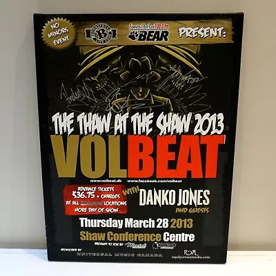 Volbeat Signed Concert / Promo / Event Poster Canvas Print Official Radio • $365.77