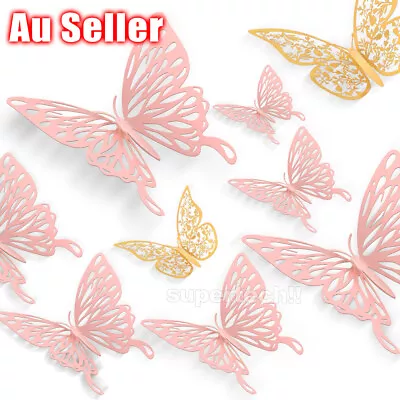 Up To 24pc 3D DIY Wall Decal Stickers Butterfly Home Room Art Decor Decorations • $5.45