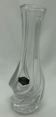 £23.70 • Buy Saint Louis France Flora Crystal Bud Vase Swirl Design W/Original Sticker 7.75 