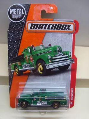 Matchbox US Fire Truck Fire Engine SEAGRAVE  Mint On Long Card • £4.99