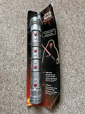 NEW Star Wars Episode 1 - Darth Maul Light Up Extendable Double-Sided Lightsaber • £45
