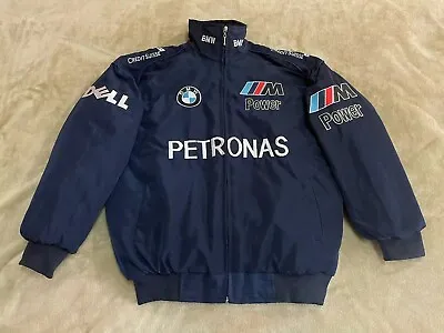 Unisex Adults F1 Team Racing BMW Jacket Embroidery Cotton Padded • £45