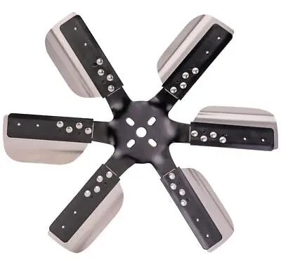 Derale 18  Heavy Duty Stainless Steel Standard Rotation Flex Fan Black Hub • $76.99