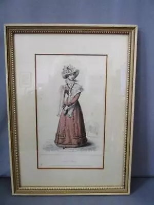 Carriage Dress La Belle Assemblee Framed Print T.eaton Aug 1825 W.read Whittaker • $25