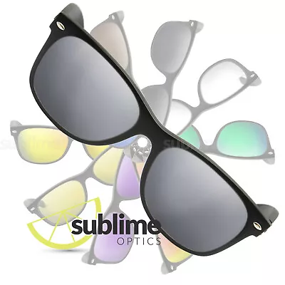 POLARIZED Metallic Silver Replacement Lenses For Ray Ban RB2132 New Wayfarer 58 • $25.95