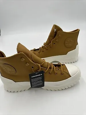 Converse Waterproof CTAS Lugged Winter 2.0 HI Tan Leather Sneaker Shoes UK 12 • £55