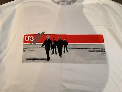 U2 Vertigo 2005 Men's Xl White Short Sleeve Tshirt Concert Tour • $24