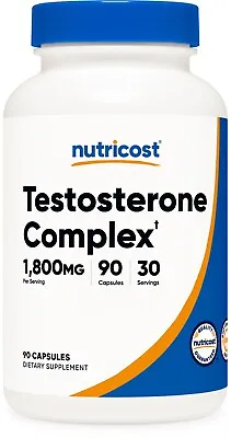 Nutricost T-Level Complex (90 Caps) - Gluten Free Non-GMO • $14.95