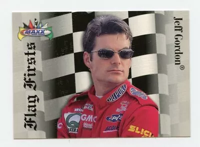 Jeff Gordon 1997 97 Maxx Flag Firsts Insert Card #FF24 Charlotte 1994 1st Win • $9.19