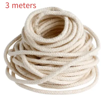 3meters Long Cotton Wick Burner For Oil Kerosene Alcohol Lamp Torch Wine Bottle • £4.10