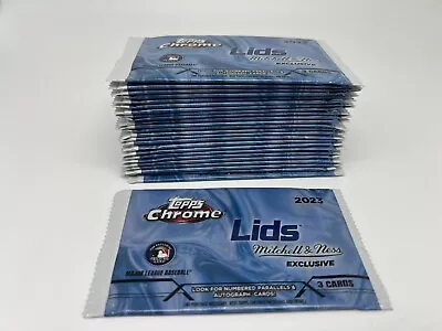 2023 Topps Chrome Mitchell & Ness Lids Exclusive Promo Pack Sealed LOT OF 25 MLB • $499.99