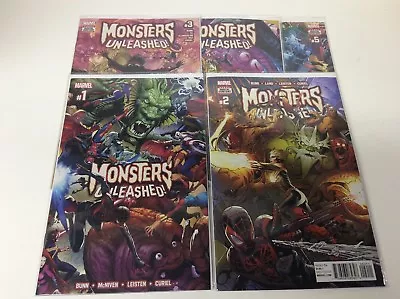 Monsters Unleashed #1-5 (marvel/variants/bunn/0218604) Complete Set Lot Of 5 • $18.71