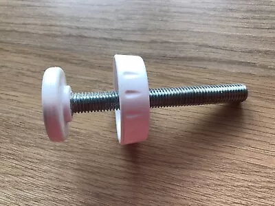 Genuine Lindam Stair Gate Pressure Fit Fixing Bolt/ Screw M8 9 Cm White • £4.75