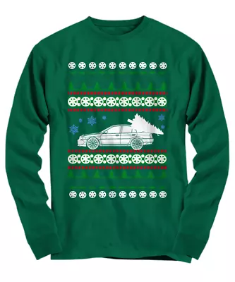 Lancer Evo VI 6 Ugly Christmas Sweater Mitsubishi - Long Sleeve Tee • $24.50