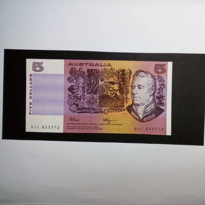 $15 • Buy AUSTRALIA - 1990 Fraser /Higgins Five Dollar Banknote UNC!!