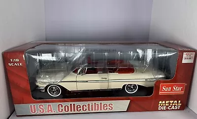 (Rare) '61 Chevrolet Impala SS Conv (Sun Star) Ermine White 1:18 Die Cast-NEW! • $99.99