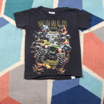 Kid's Monster Jam World Tour  2020 T-shirt Size XS • $24