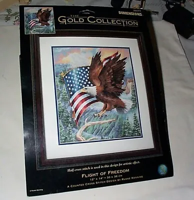 Dimensions Gold Collection - FLIGHT OF FREEDOM - Counted Cross Stitch Kit • $45