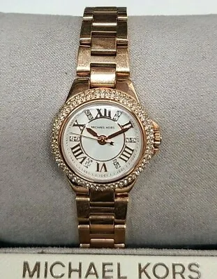 Michael Kors Camille White Dial Rose Gold-tone Ladies Watch MK3253 • $130