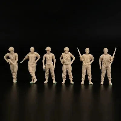 1/72 Scale Model Vietnam War Us Army  6 Soldier Figures Miniature Military • $13