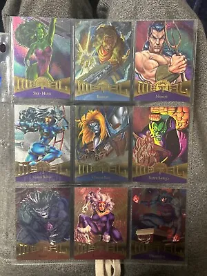 1995 Marvel Metal Card Set • $16