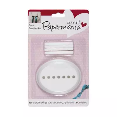 Papermania Easy Bow Maker Tool For Desired Width Size Card Making Scrapbooking • £6.99