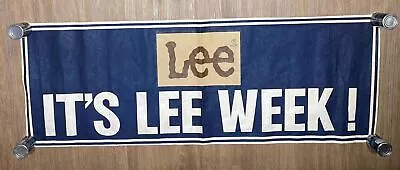 Poster It’s Lee Jeans Week Original Vintage Advertising Banner 27 X 71 Tyvek • $75