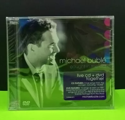 Michael Buble Caught In The Act Live CD And DVD Together New Sealed NIP NIB • $14.99