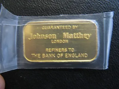 Rare Johnson Matthey JM London  10 G .9999 Bank Of England Gold Bar - Sealed • $1599