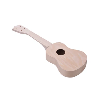 $31.61 • Buy 21 Inches Unfinished DIY Ukulele Ukelele Uke Kit Basswood Body & Neck T6J3