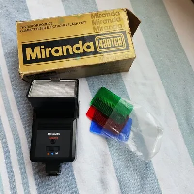 Miranda 430TCB Flash Unit With Coloured Filters - Ref.298 • £8
