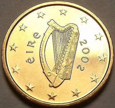 Ireland 2002 2 Euro Cents Gem BU~Irish Harp~Free Shipping • $3.69