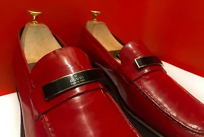 $349 • Buy 789.00 !! Gucci Iconic Women Luxury Red / Burgundy Patent Leather Shoe Size 39 C