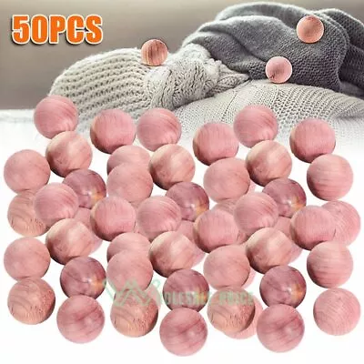 50 Pack Cedar Balls For Clothes Storage Natural Aromatic Cedar For Home Clothes • $14.29