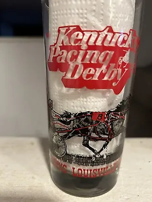 1984 Kentucky Pacing Derby Glass Harness Racing Collectible Louisville Downs • $12