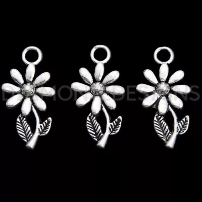 20 Pcs Tibetan Silver Daisy Flower Charm 20mm Jewellery Pendant Beading A216 • £2.59