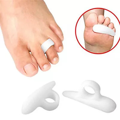 2PCs Hammer Toe Cushions Protector Separator Gel Support Pad Temporary Corre  Le • $1.40