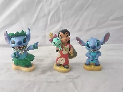 Disney Store Lilo & Stitch Cake Topper/Toy Figure Bundle 🎂  • £11.99