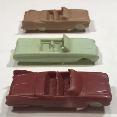 3 VTG F & F Mold And Die Works Plastic Cars RARE Plymouth Convert  Thunderbird • $19.99