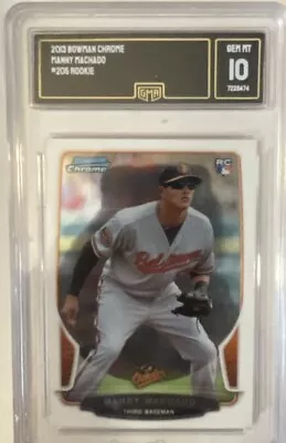 2013 Bowman Manny Machado #215 PSA 10 GEM MT Rookie RC • $30