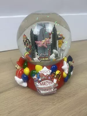 2001 Macy's Thanksgiving Day Parade 75th Anniversary Snow Globe Twin Towers • $48.99