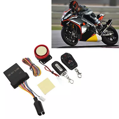 Auto Motorcycle 2 Way Alarm System Anti-Hijacking Remote Engine Start Kit PKE • $36.95