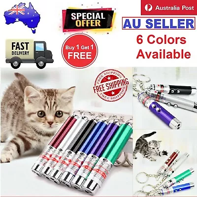 Mini Cat Dog Pet Toy Red Laser Light LED Pointer Pen Lazer Interactive Training • $7.49