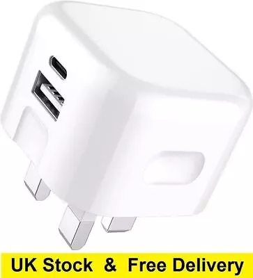 For Samsung Tab A7 A8 A9 / A9+ Plus 2023 Fast Charger Cable Mains Plug PD 20W • £3.99