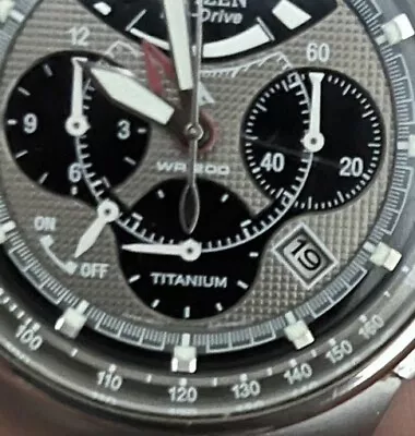Citizen AV0021-52H Eco-Drive Titanium Calibre 2100 Silver Tone Men's Watch • $117.50