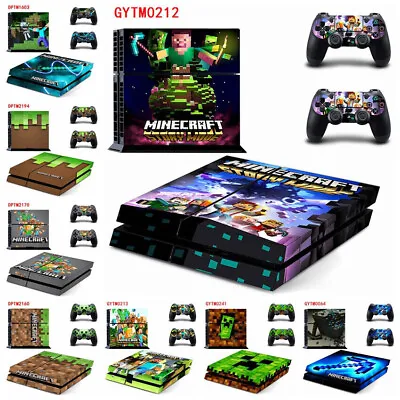 $20.83 • Buy Minecraft Theme For Sony PS4 Console&Controller Skins Vinyl Sticker Decal AU HOT