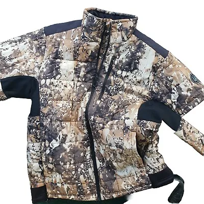 Beretta Brown MEN'S Outdoor JACKET   VEIL CAMO HUNTING COAT INSULATED Size L • $89.95