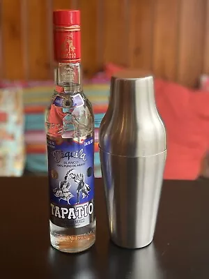 £4.95 • Buy Cocktail Shaker Silver French Style Stainless Steel 2 Piece 500ml